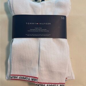 Tommy Hilfiger White Athletic Socks